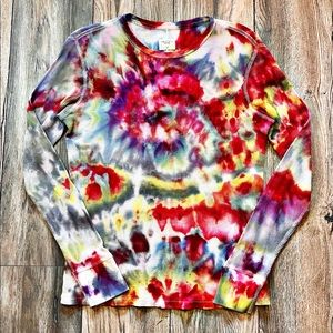 Custom Tie Dye Rag&Bone Waffle Knit Men’s S